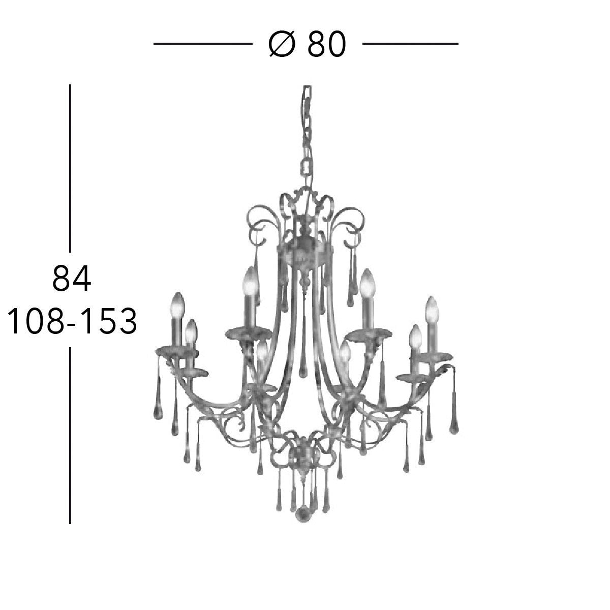Kolarz 0057.88.G.T FIORENZA Chandelier
