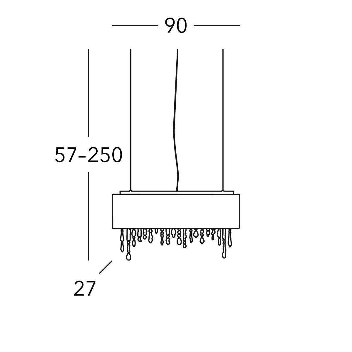 Kolarz 0240.85.3.W.STR NEU PARALUME Pendant Light
