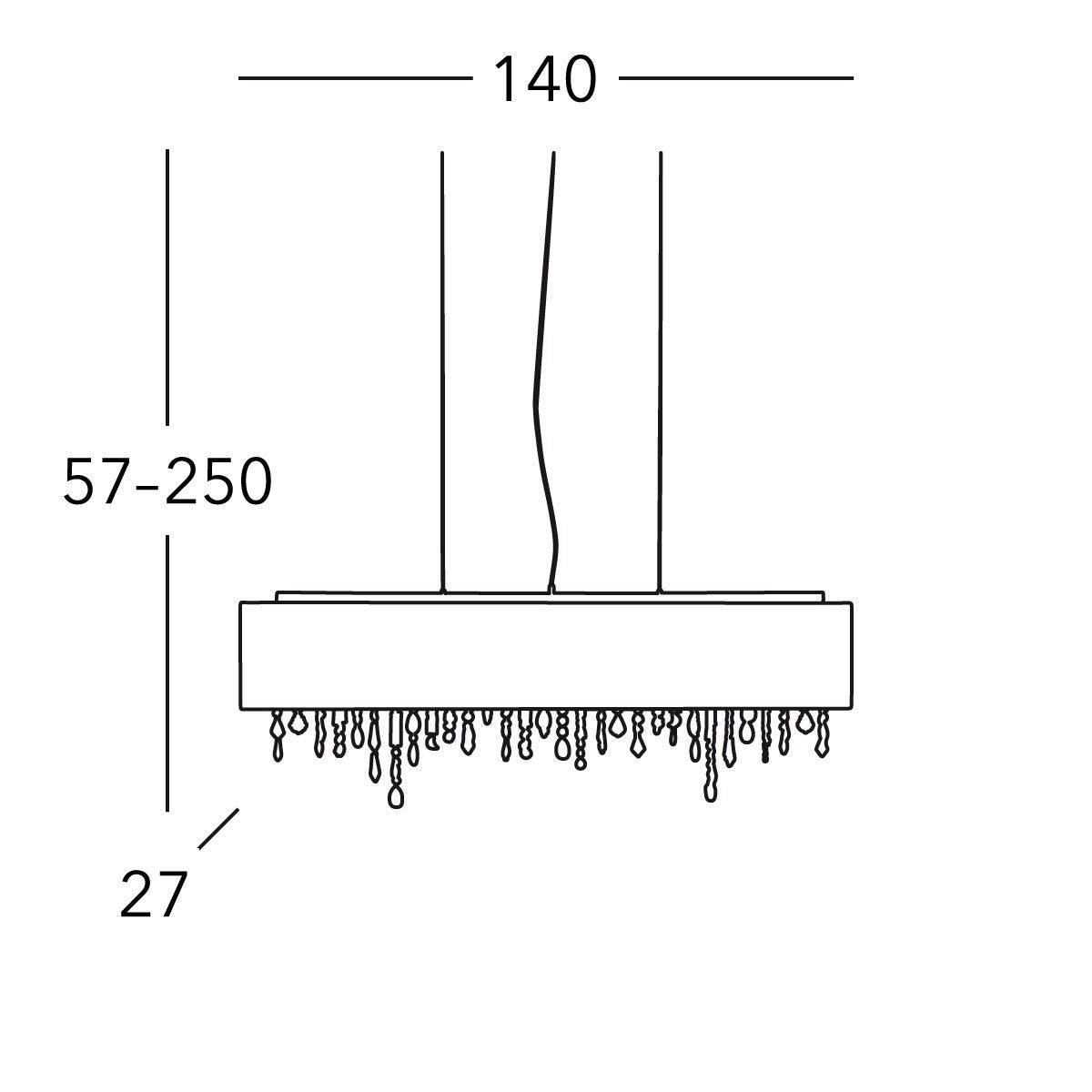 Kolarz 0240.87.3.Bk PARALUME Pendant Light