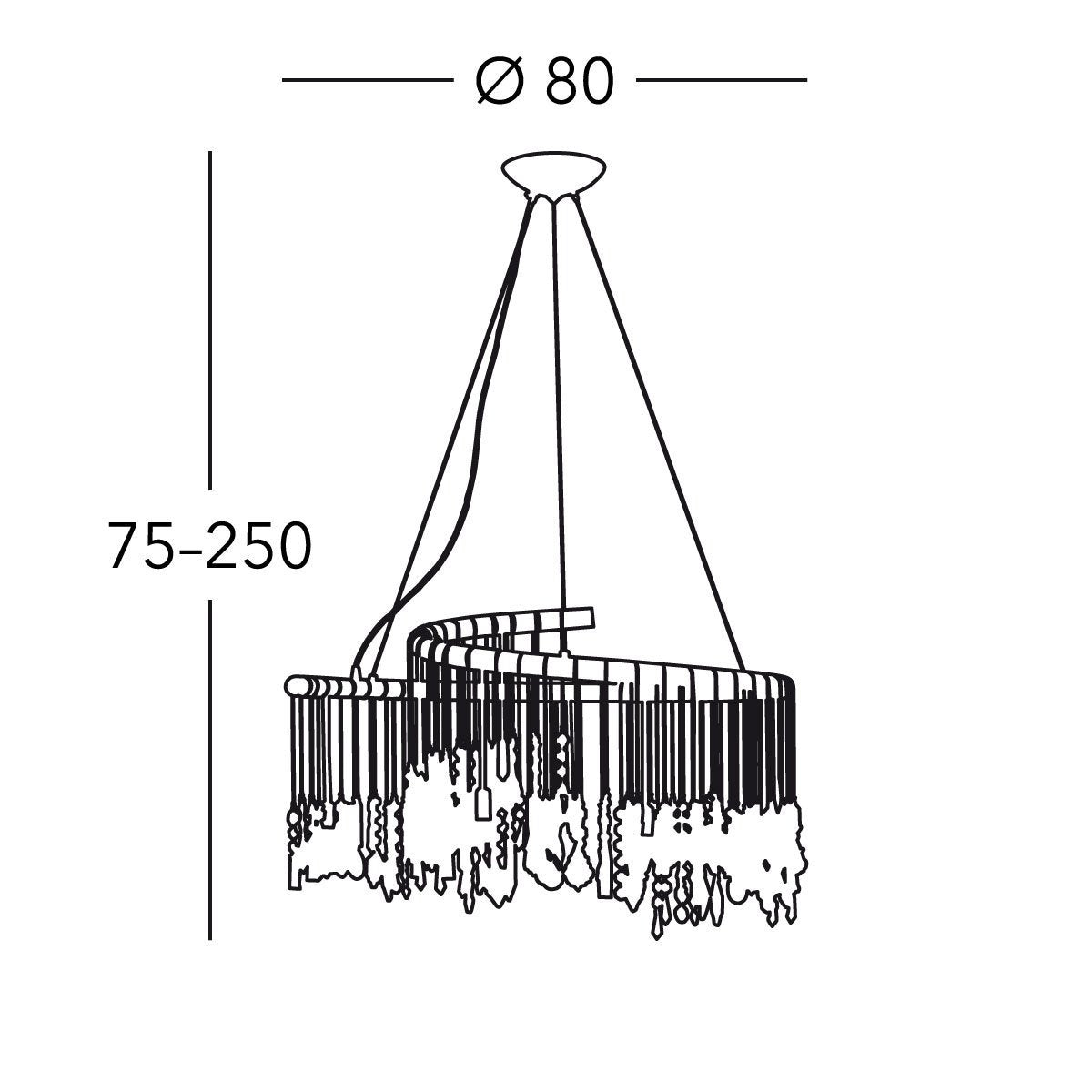 Kolarz 027.810.5.STR JET DRAGON Chandelier