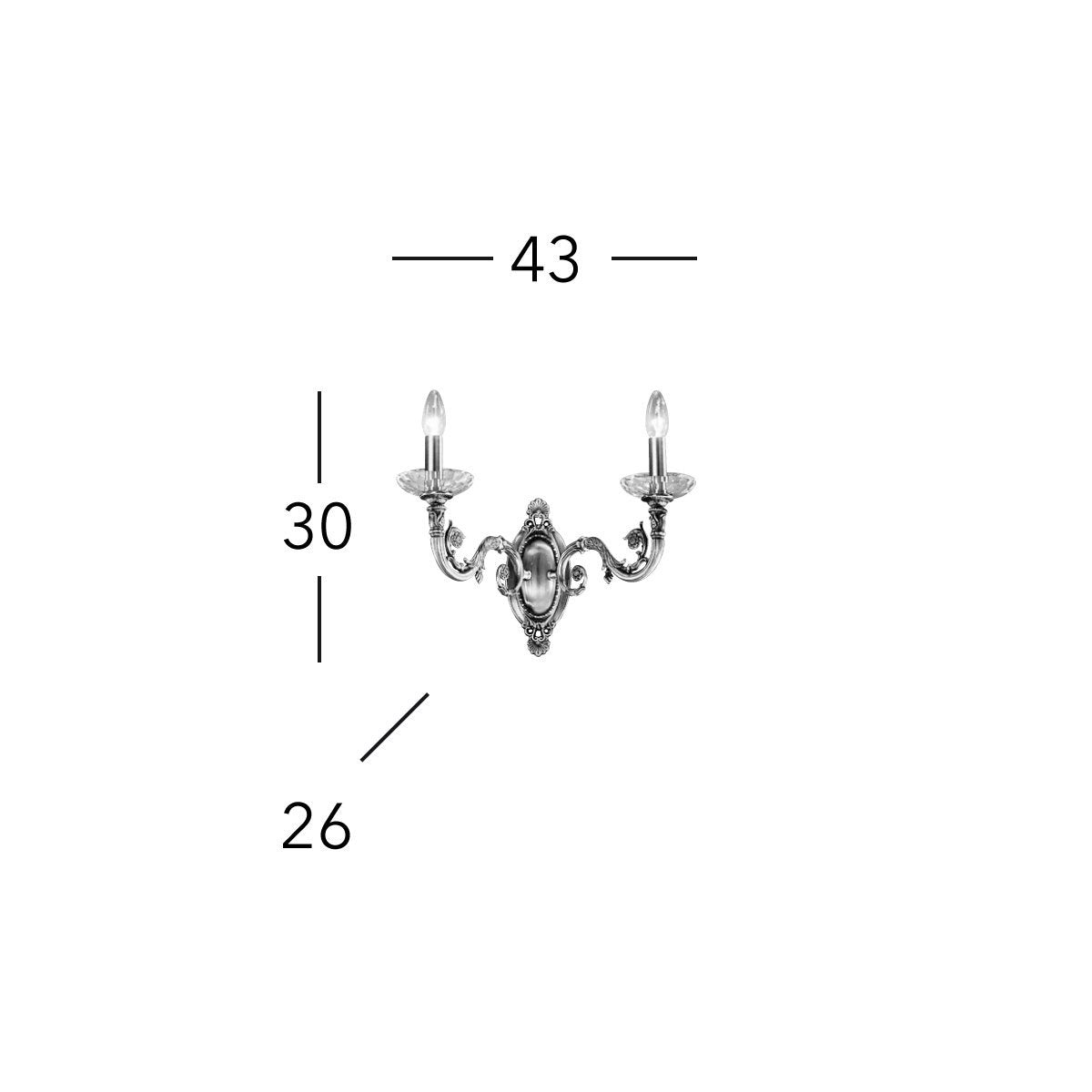 Kolarz 0299.62.15 CONTARINI Wall Light
