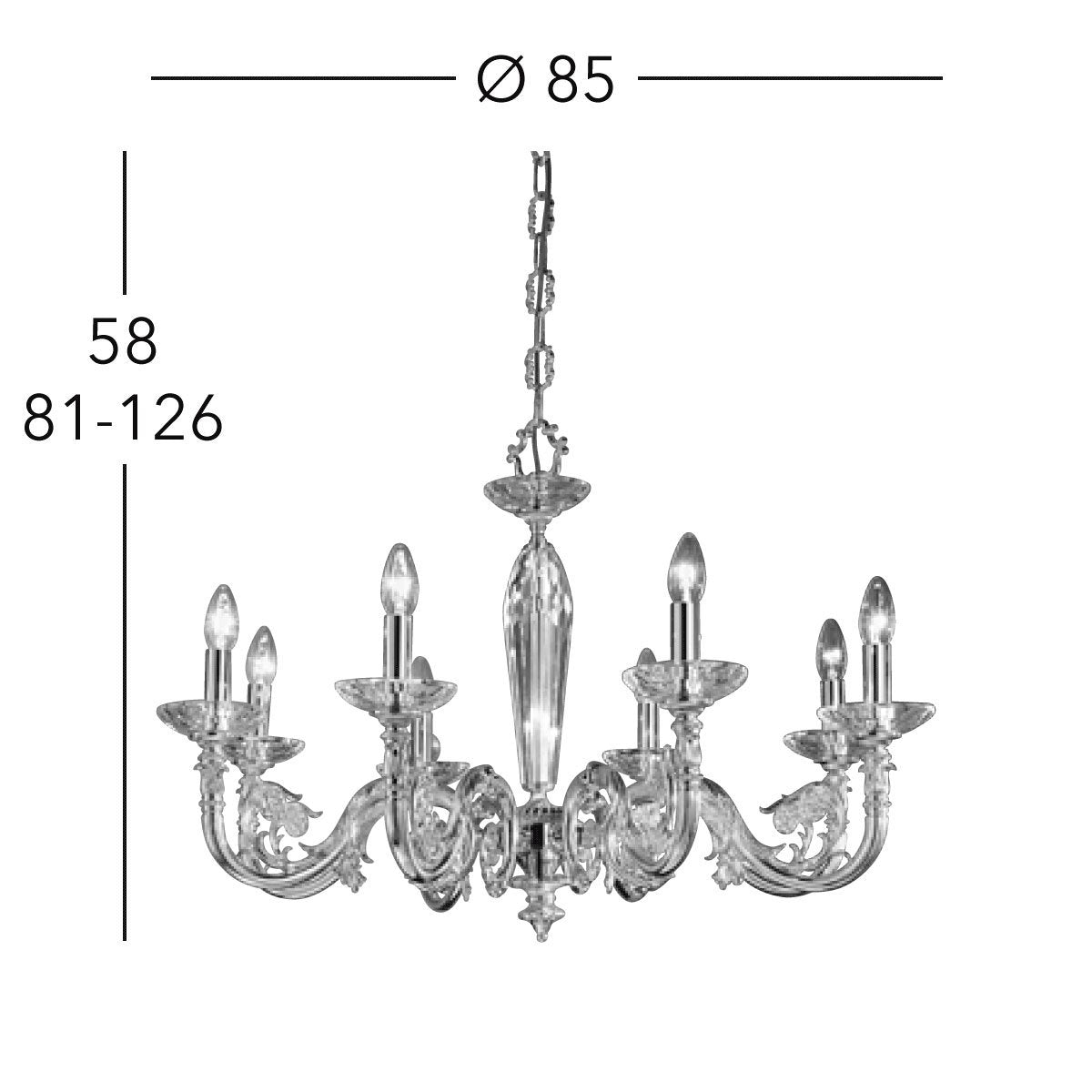 Kolarz 0299.88.3 CONTARINI Chandelier