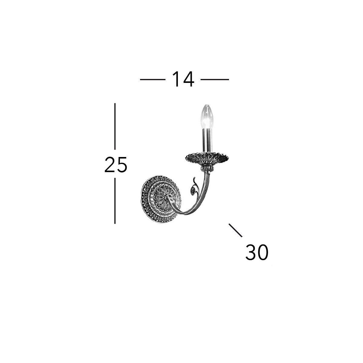 Kolarz 0301.61.4 PISANI Wall Light