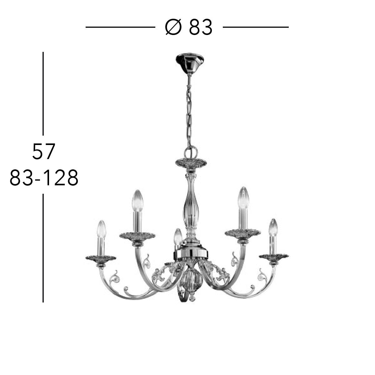 Kolarz 0301.85.5 PISANI Chandelier