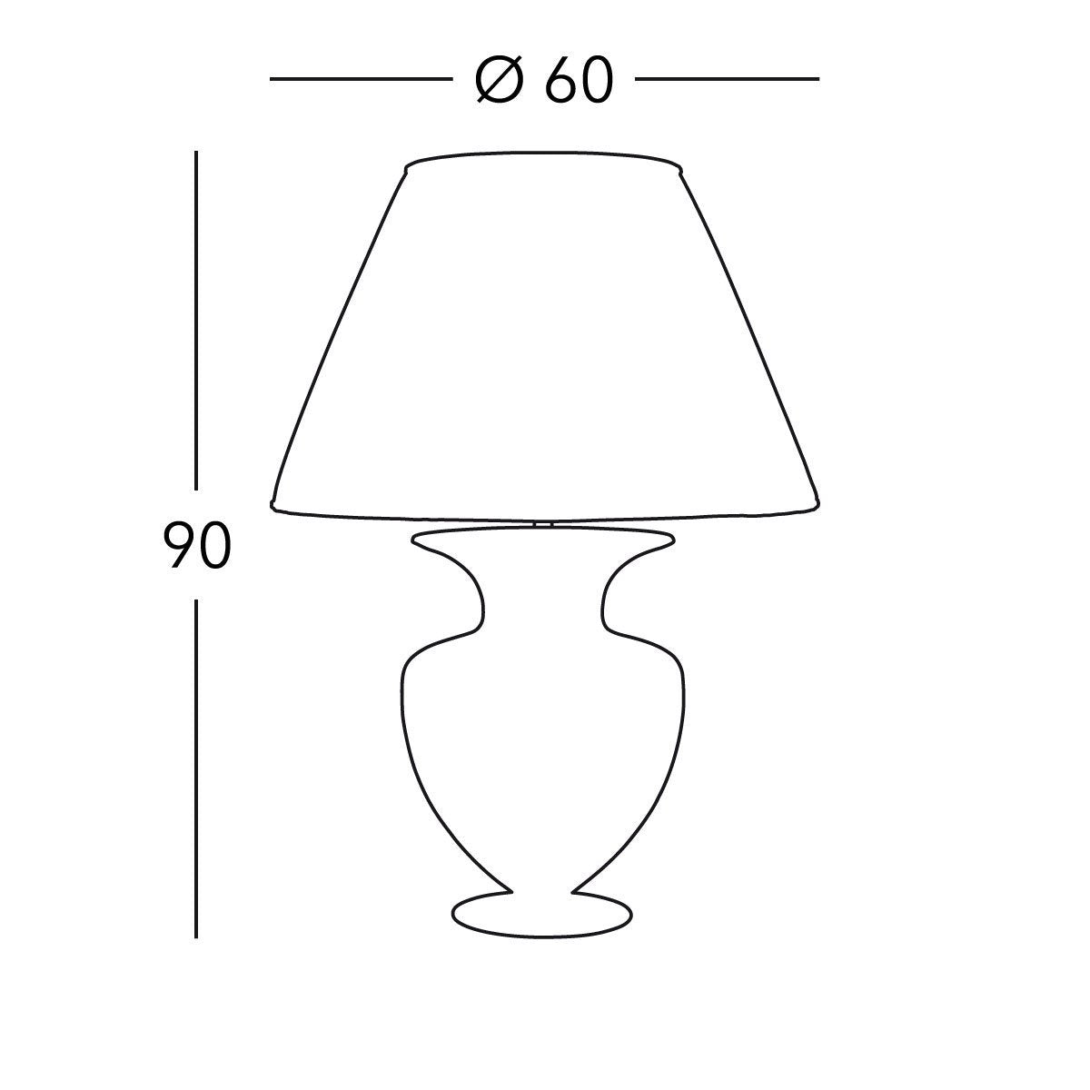Kolarz 0331.71L.Me.Ag ANFORA Table Light