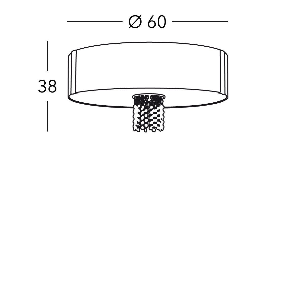 Kolarz 0345.16.3.Aq.RV.ETGn EMOZIONE Ceiling Light