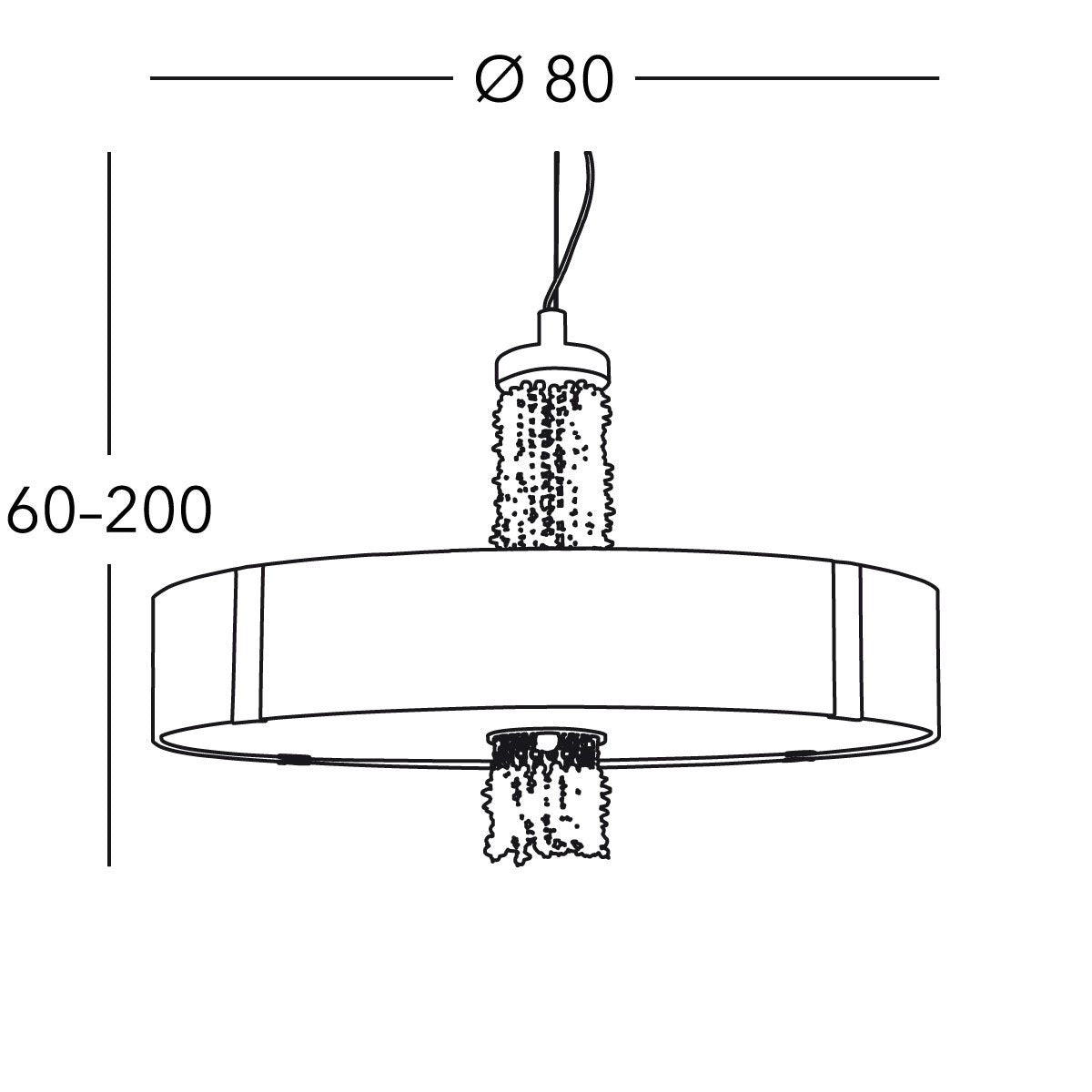 Kolarz 0345.38S.3.Aq.RV.KpT EMOZIONE Pendant Light