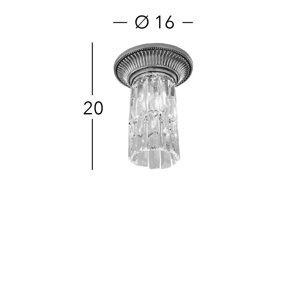 Kolarz 0346.11.3 MILORD CRYSTAL Ceiling Light