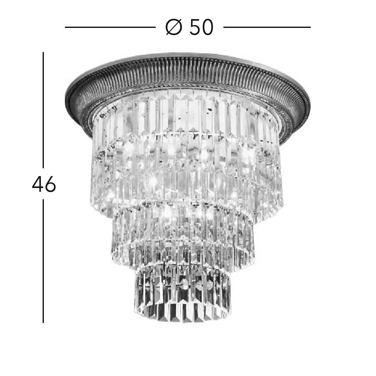 Kolarz 0346.14L.15 MILORD CRYSTAL Ceiling Light