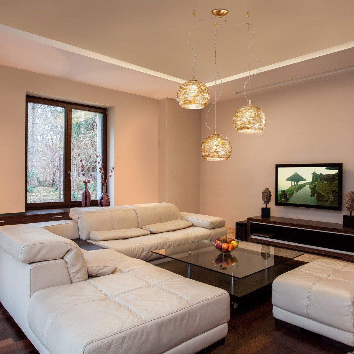 Kolarz 0392.33.3.Aq.Ch LUNA Pendant Light