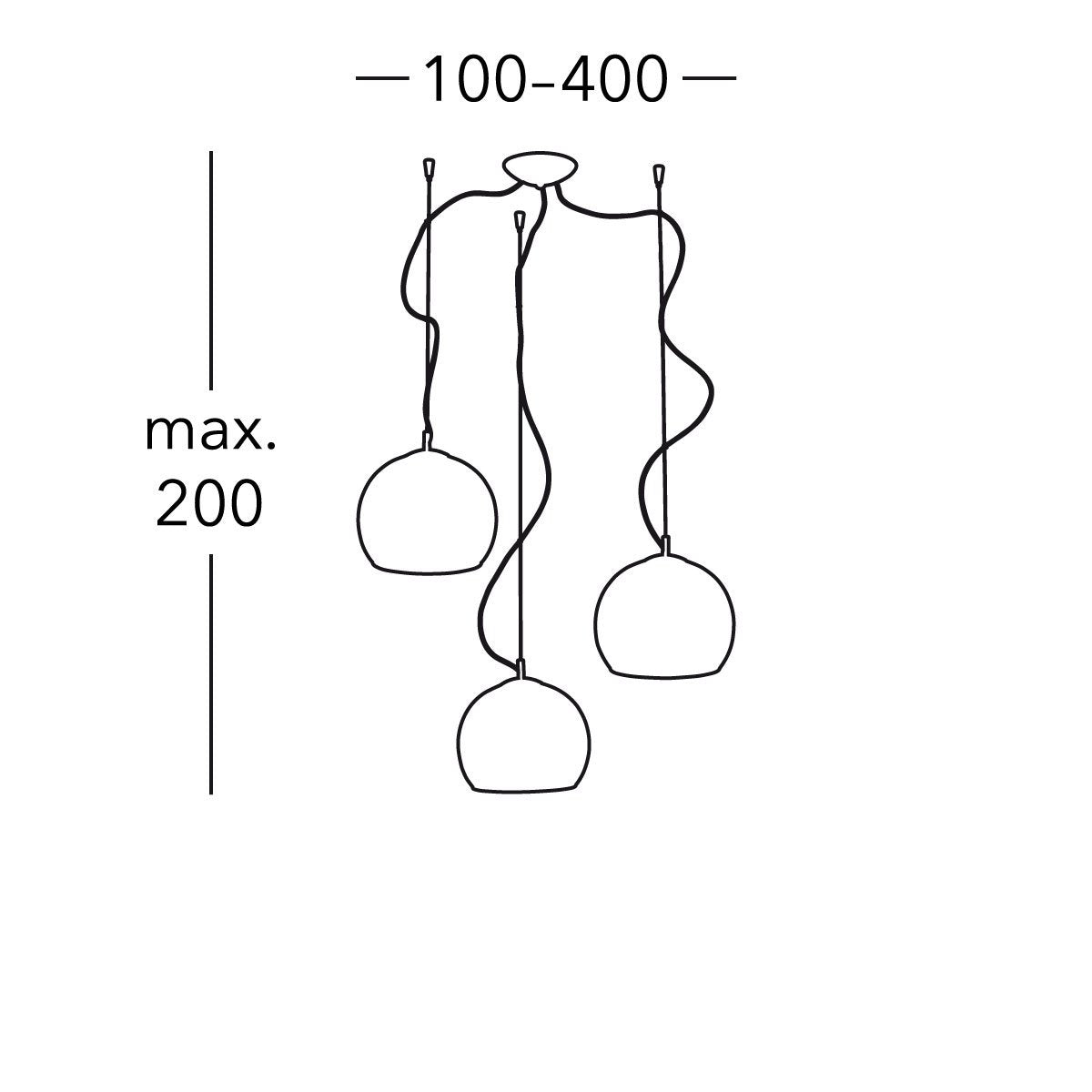 Kolarz 0392.33.3.Aq.Ch LUNA Pendant Light