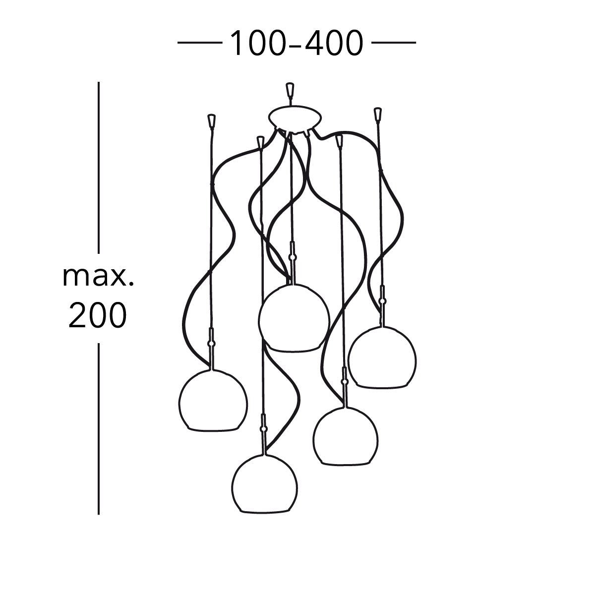 Kolarz 0392.35.3.Me.Au LUNA Pendant Light