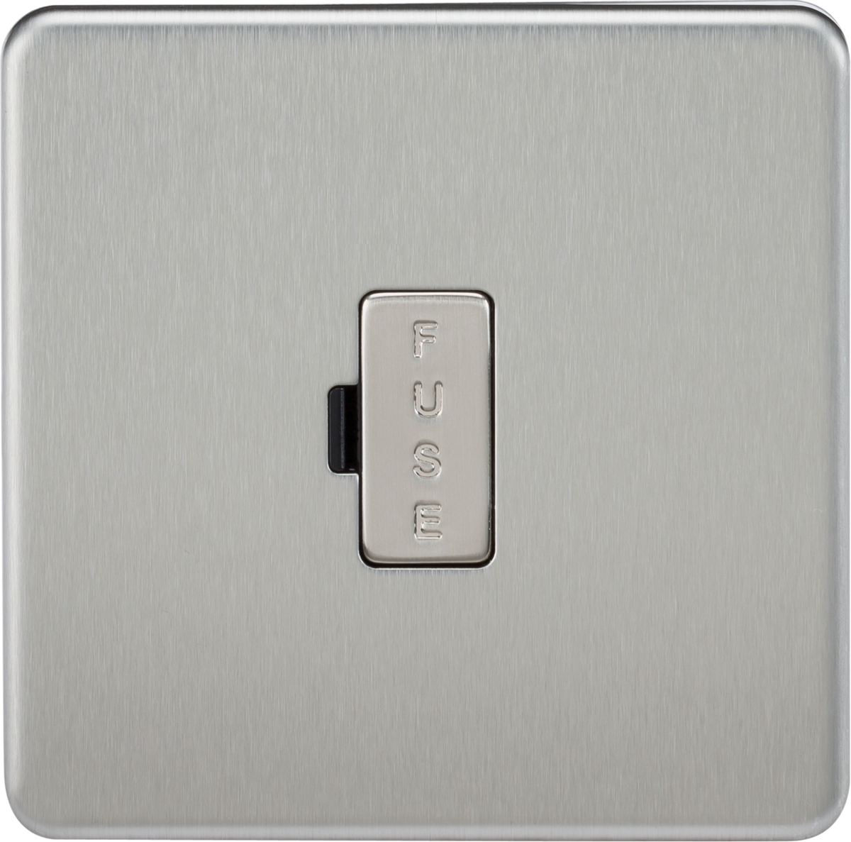 Screwless 13A Fused Spur Unit - Brushed Chrome