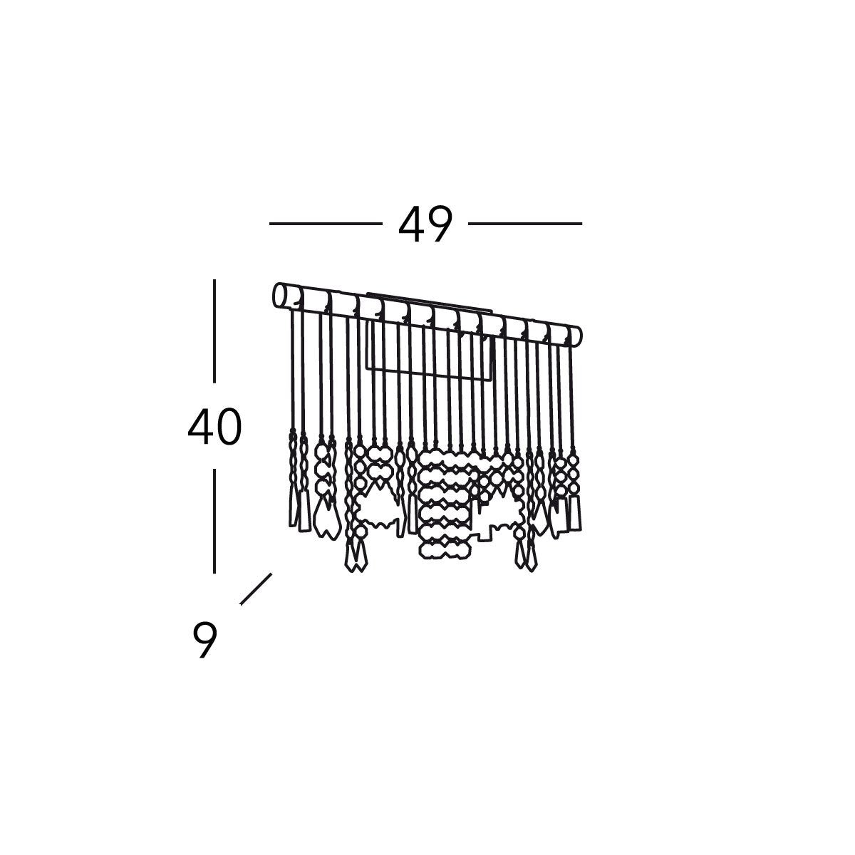 Kolarz 104.63.3.STR NEU STRETTA Wall Light
