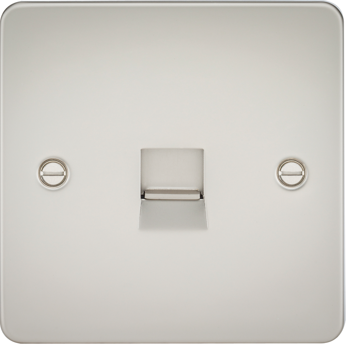 Flat Plate Telephone master socket -pearl