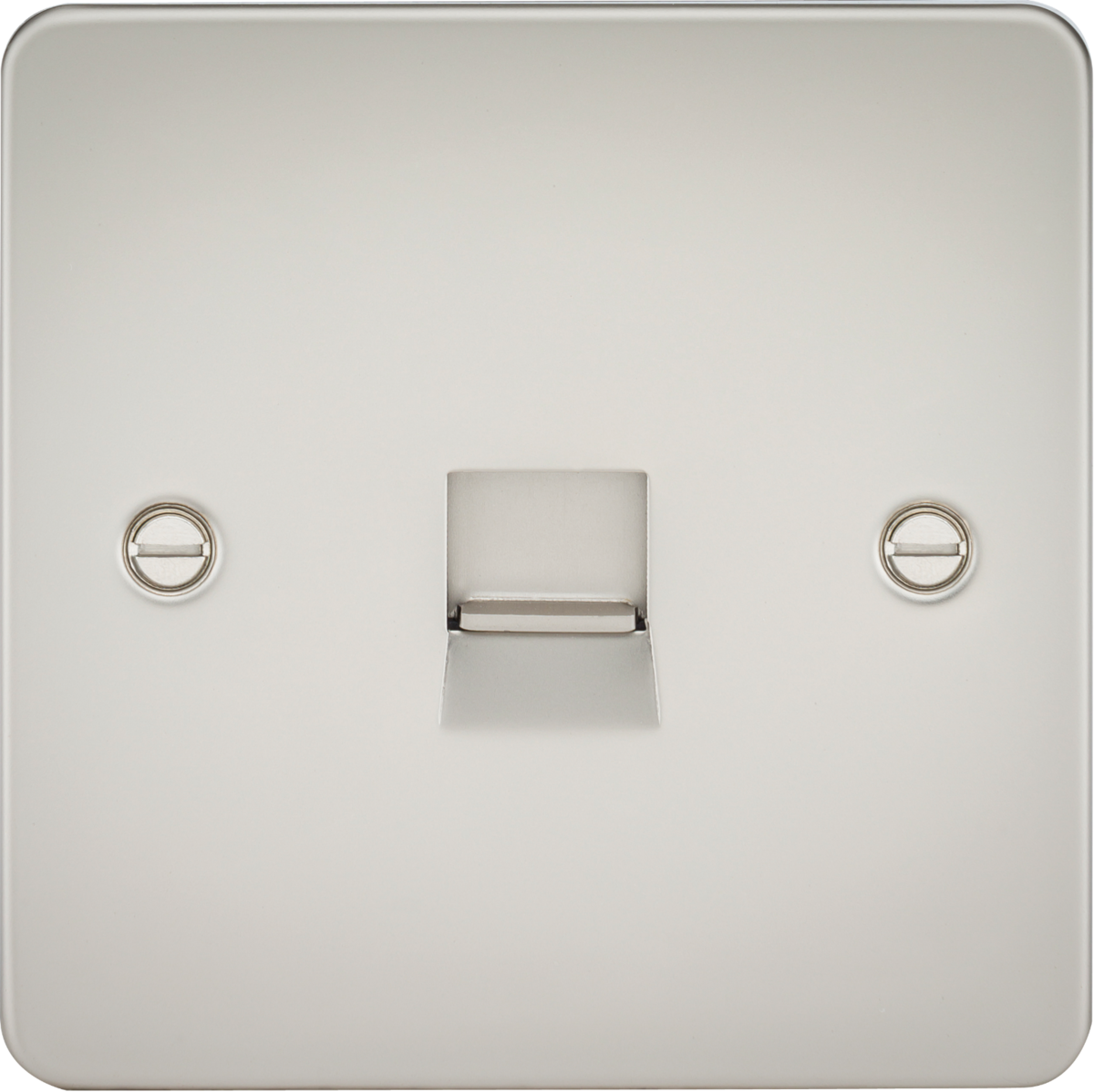 Flat Plate Telephone extension socket - pearl