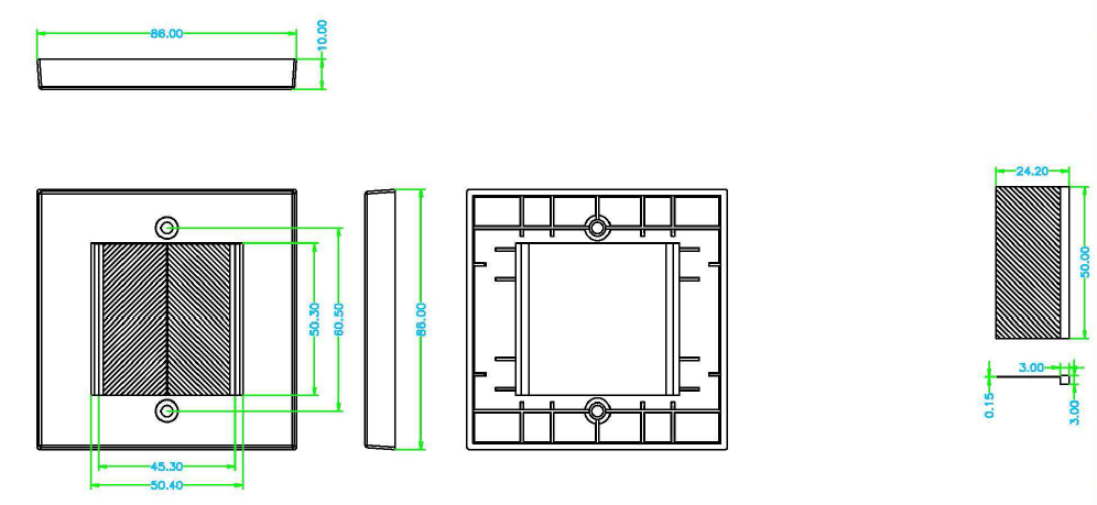 ML Accessories-NETBRUSH2G Single Size Brush Module Faceplate (complete)