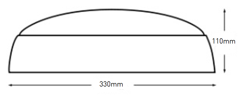 ML Accessories-TPB14LEDA 230V IP44 14W LED Bulkhead with Sensor/Dimming Function 6000K