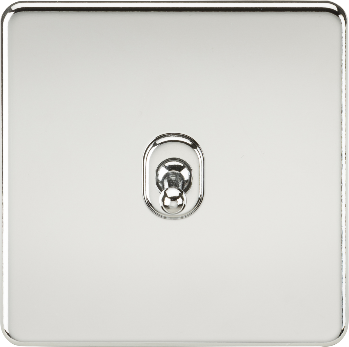 Screwless 10AX 1G Intermediate Toggle Switch - Polished Chrome