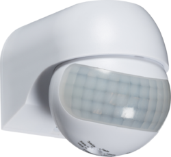 IP44 180° Mini PIR Sensor - White/Black
