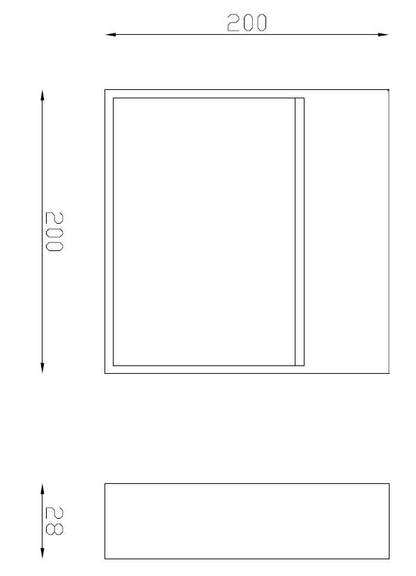 ML Accessories-LWS4W 230V IP44 4W LED Square Wall /Guide light - White
