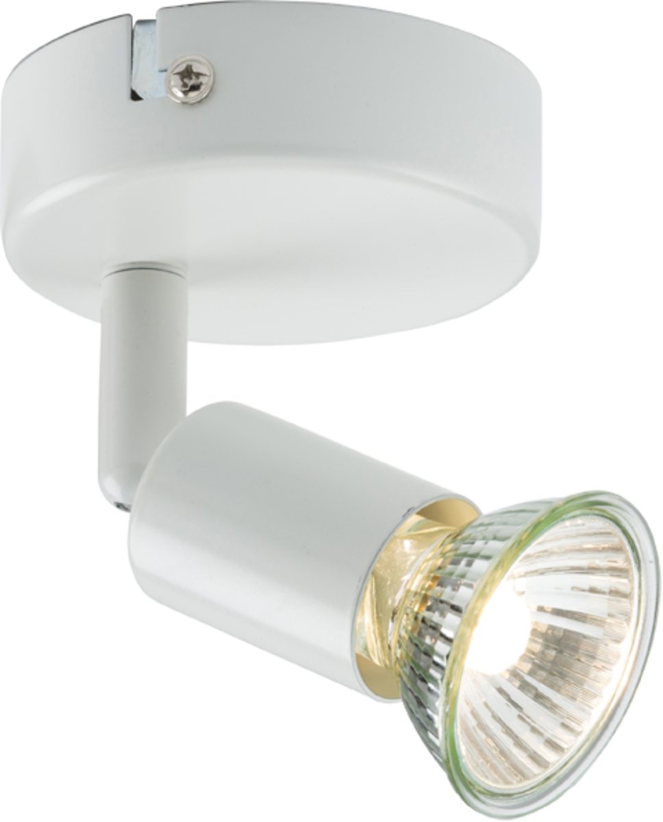 230V GU10 Single Spotlight -  White