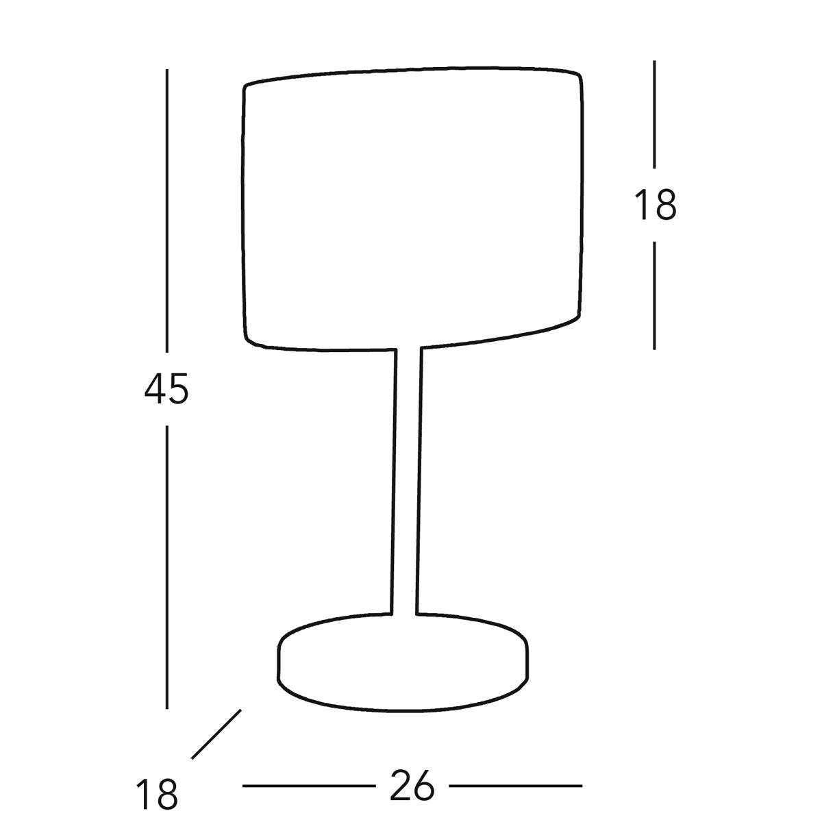 Kolarz 1264.70.6 HILTON SAND Table Light