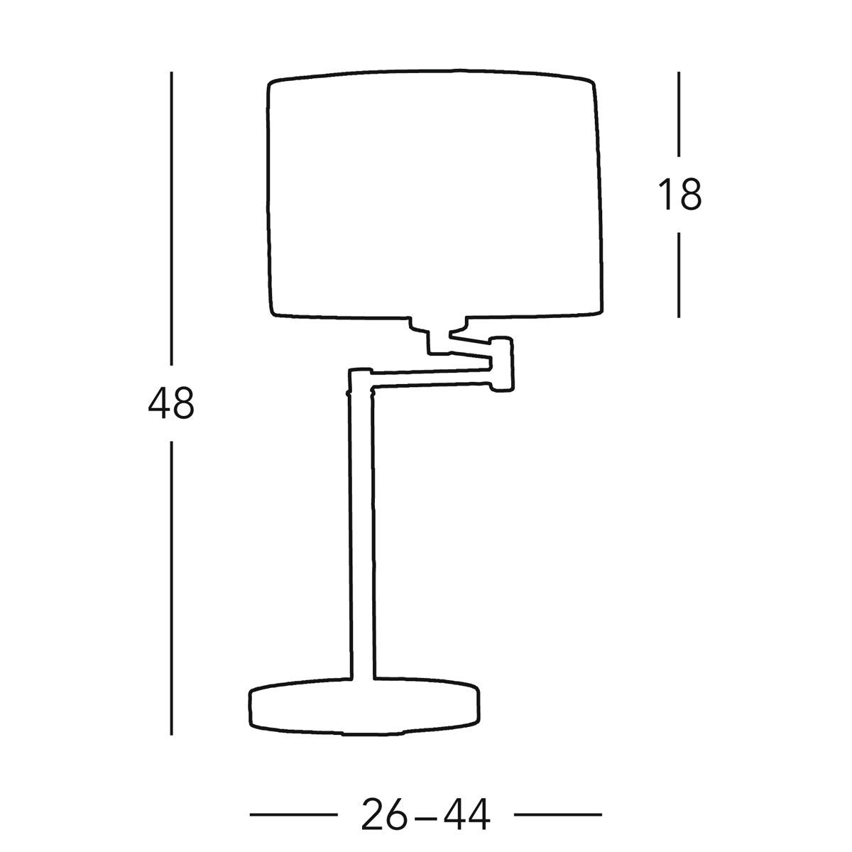 Kolarz 1264.71.7 HILTON SAND Table Light
