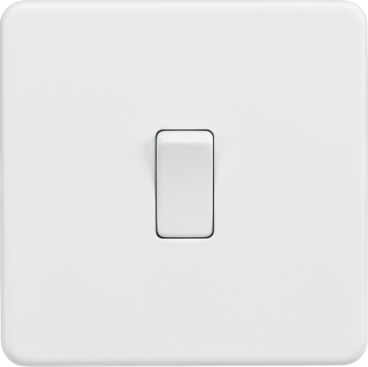 Screwless 10AX 1G 2-Way Switch - Matt White