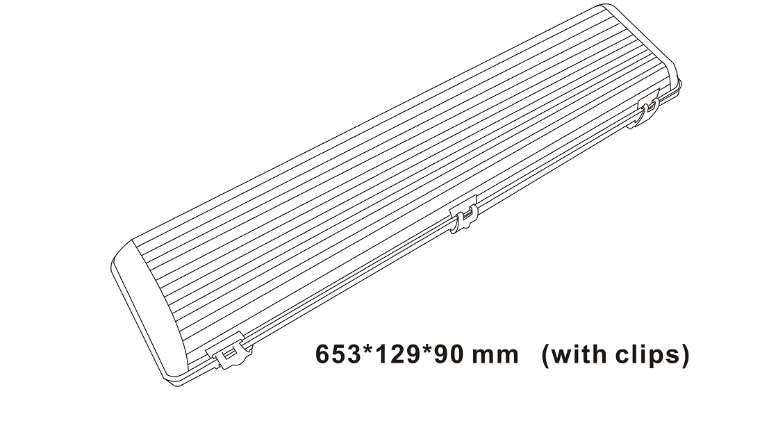 ML Accessories-NCLB22 230V IP65 T8 Twin LED Ready Anti Corrosive Fitting (2ft)