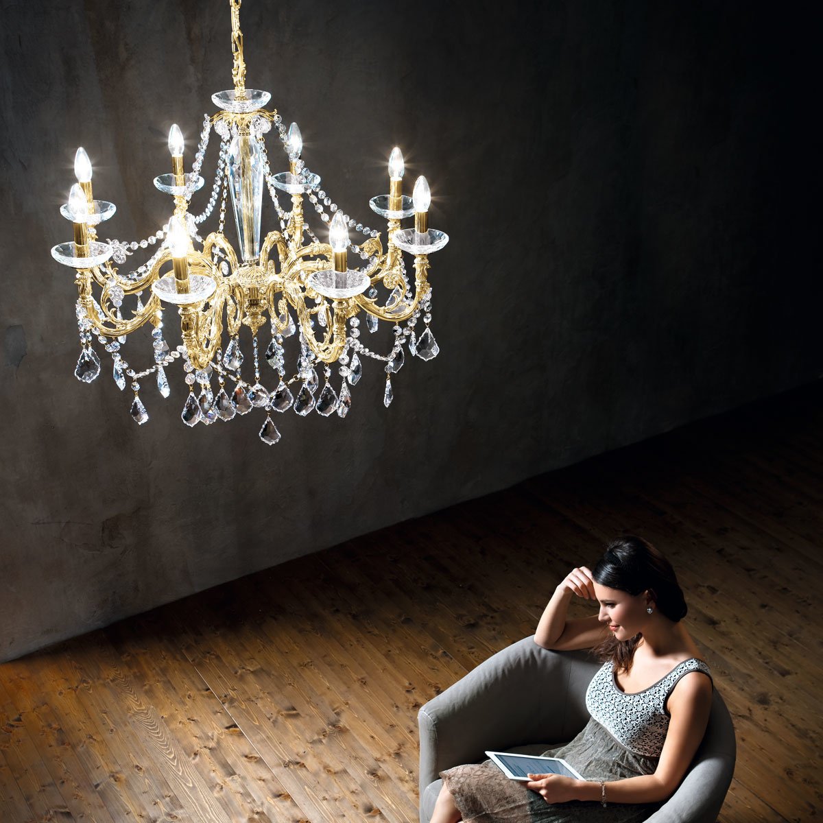 Kolarz 1299.88.3.SpT CONTARINI CRYSTAL Chandelier