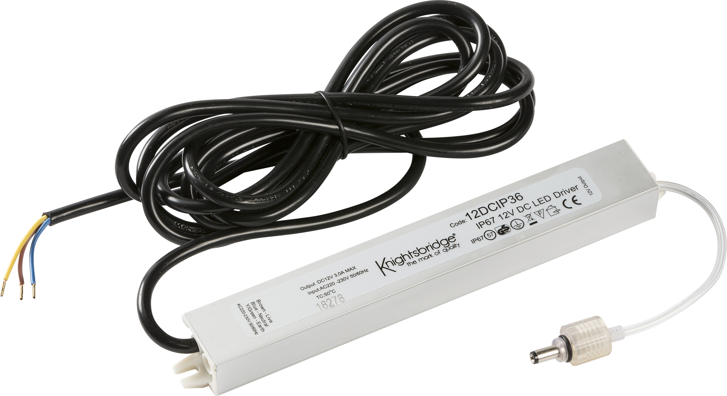 ML Accessories-12DCIP36 IP67 12V 36W DC LED Driver Constant Voltage