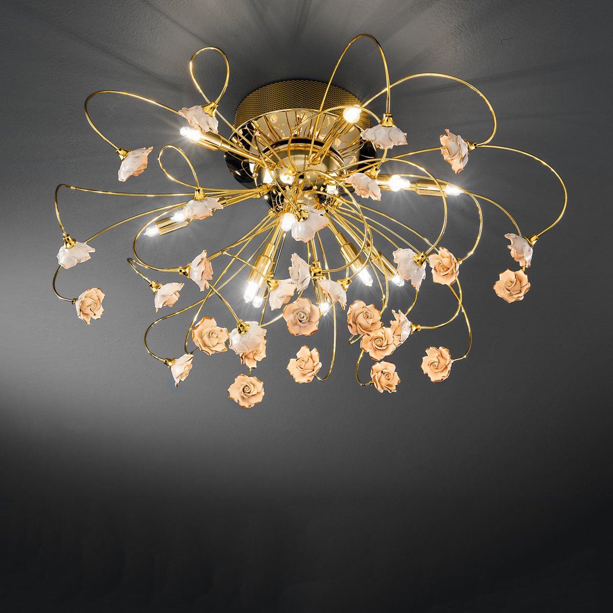 Kolarz 1307.112.3.R1R TWISTER ROSY Ceiling Light