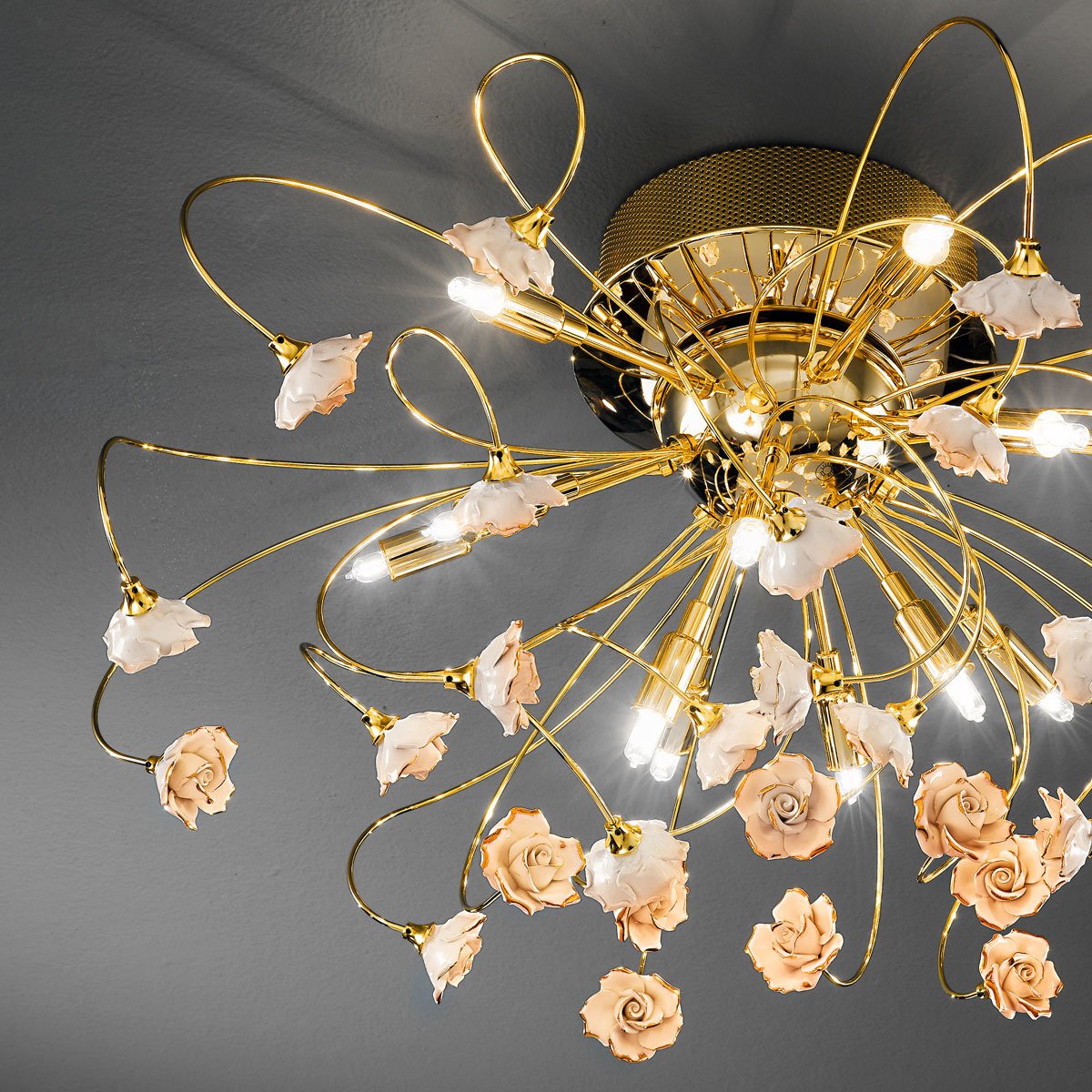 Kolarz 1307.112.3.R1R TWISTER ROSY Ceiling Light