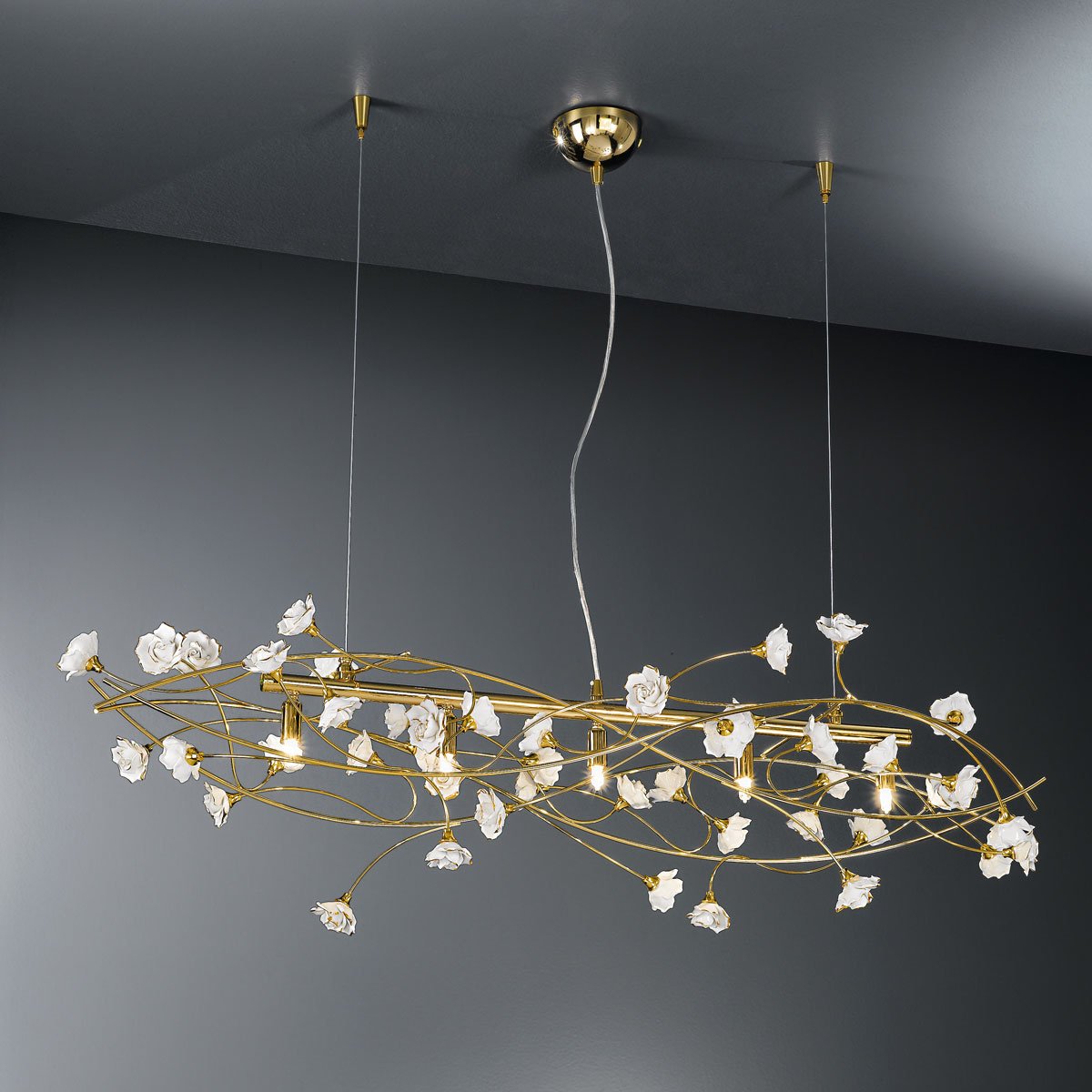 Kolarz 1307.85.3.R1W TWISTER ROSY Pendant Light