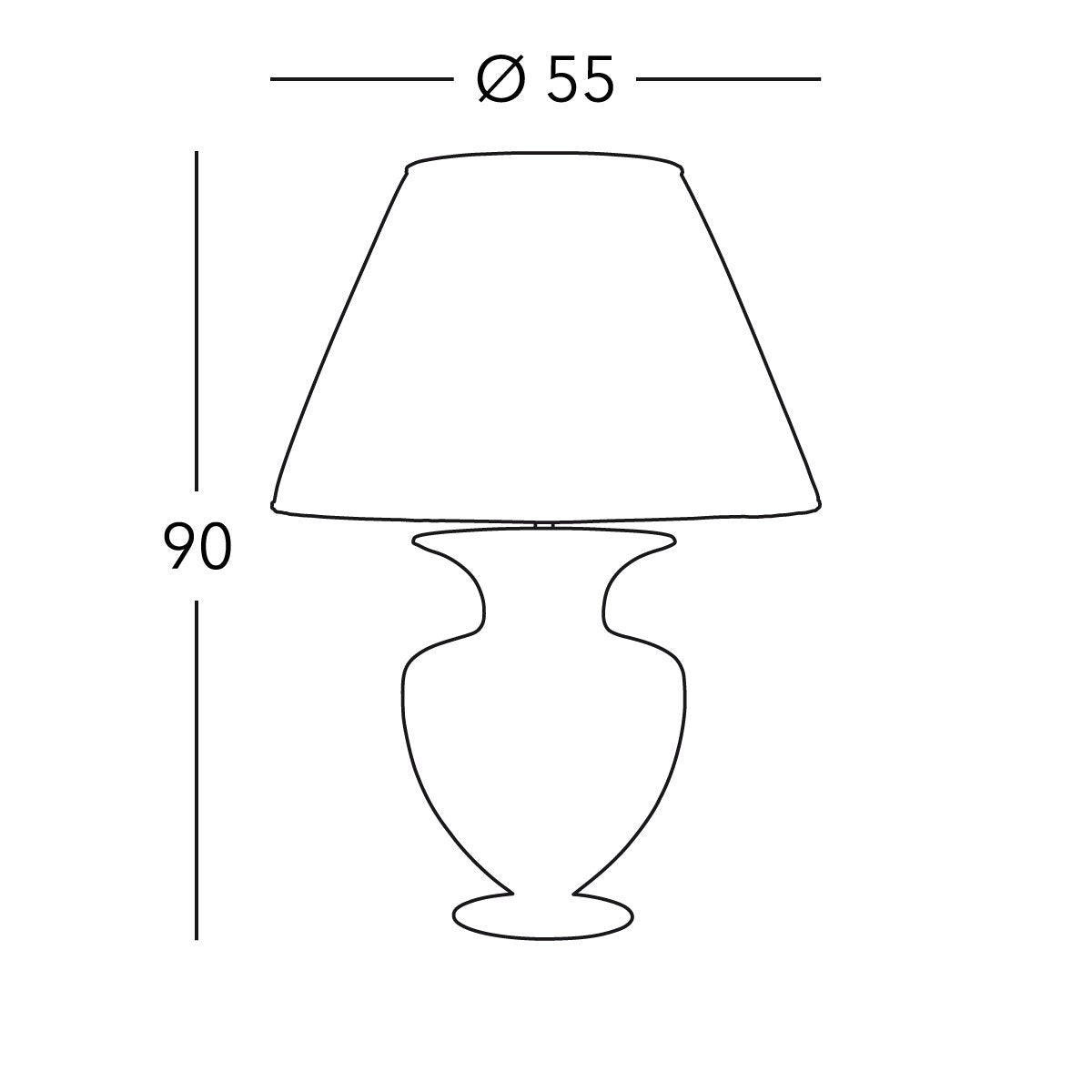 Kolarz 1331.71L.Me.Au ANFORA Table Light