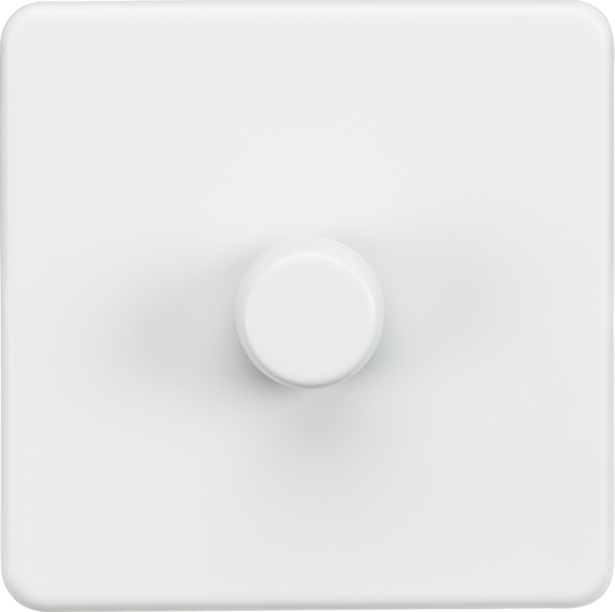 Screwless 1G 2-way 10-200W (5-150W LED) trailing edge dimmer - Matt White