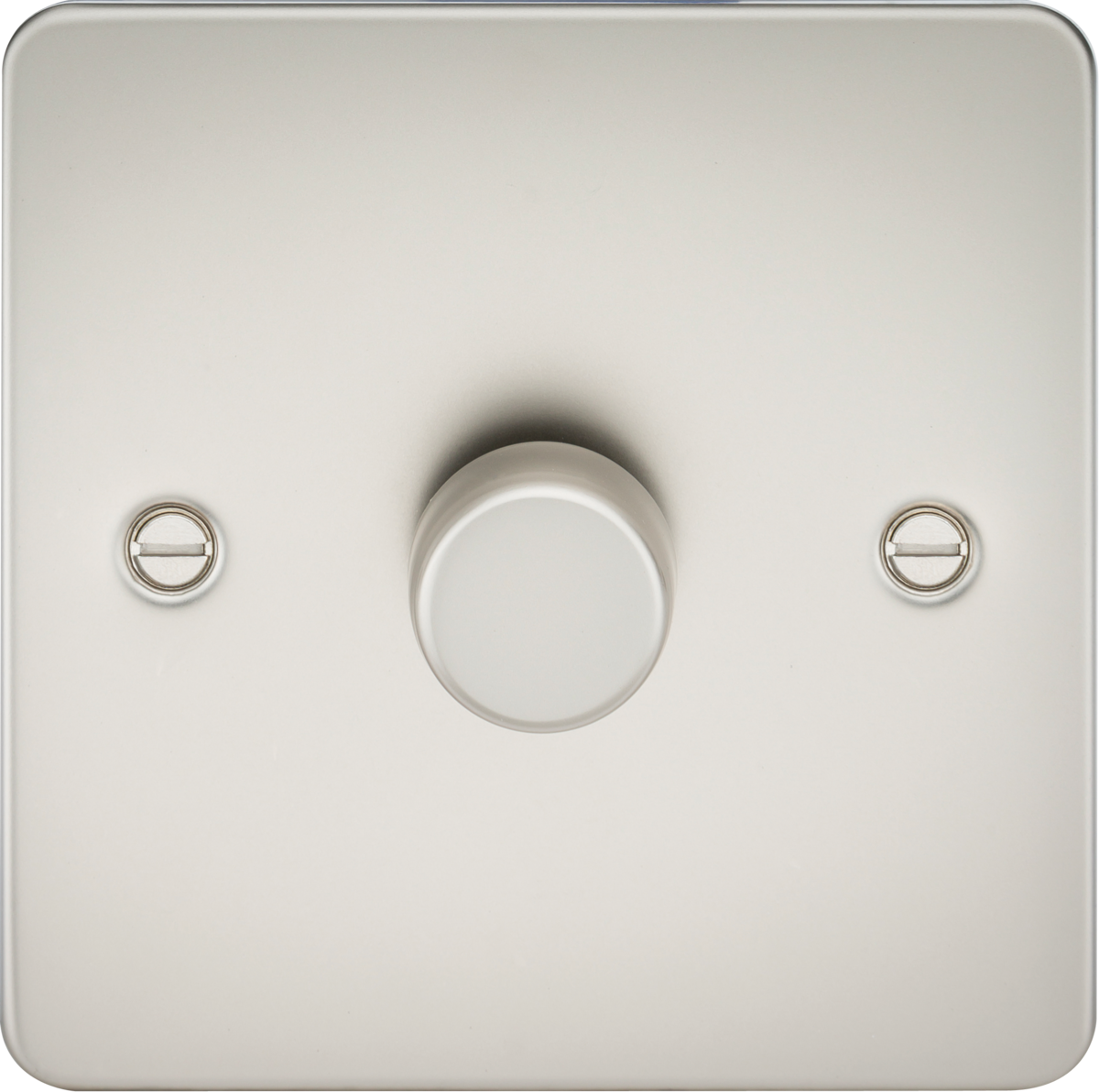 Flat Plate 1G 2 way 10-200W (5-150W LED) trailing edge dimmer - Pearl