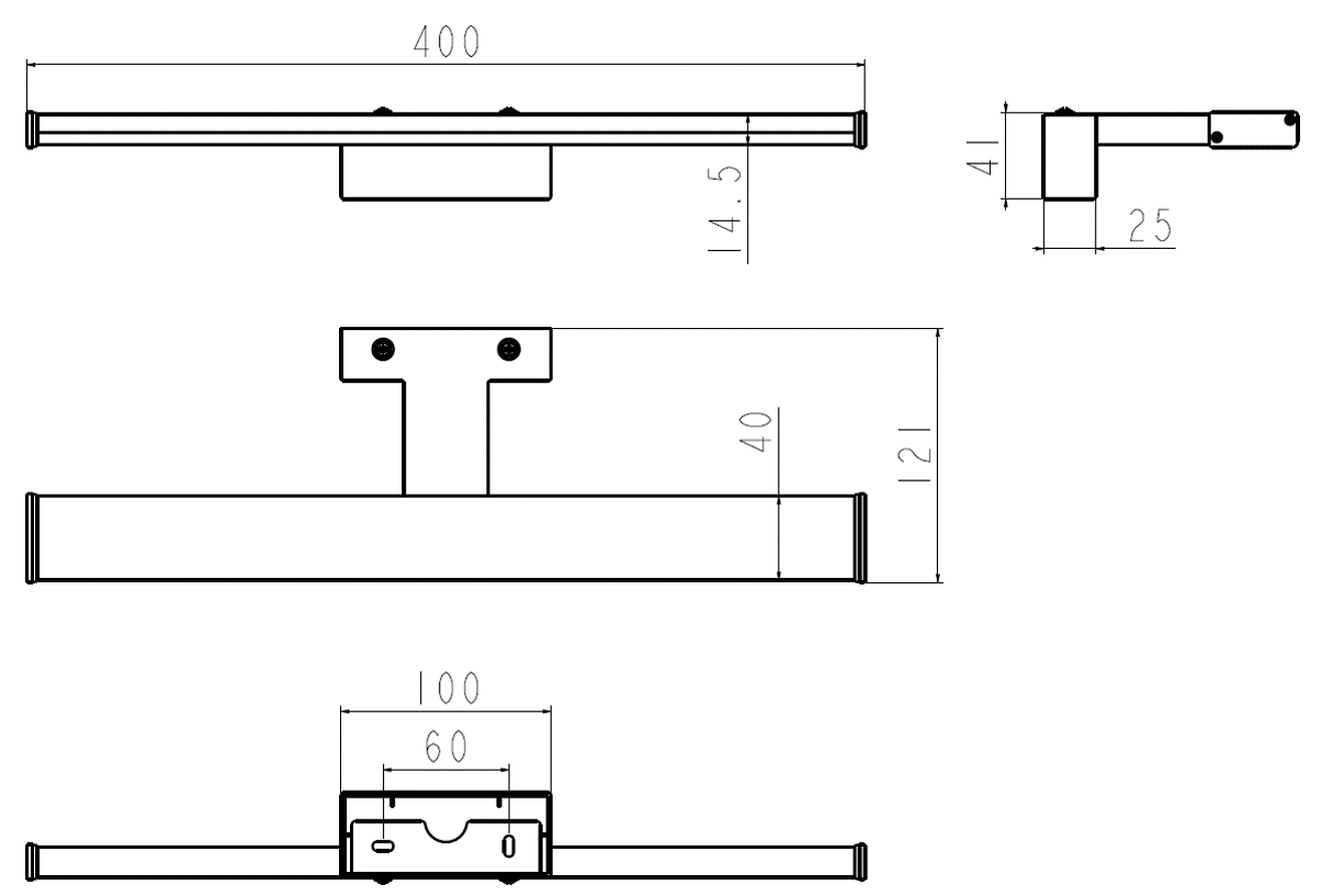 ML Accessories-BWLED1 230V IP44 8W Bathroom Mirror / Wall Light