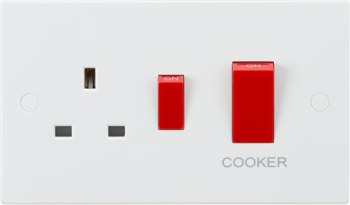 45A DP Cooker Switch and 13A Socket