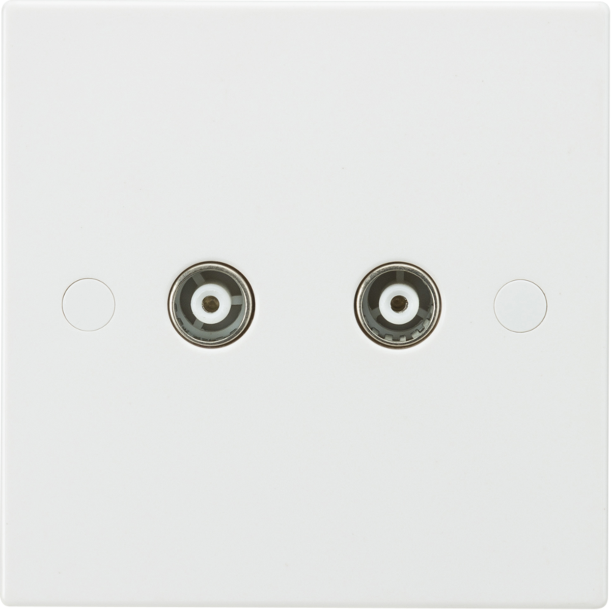Twin Coax TV Outlet (non-isolated)