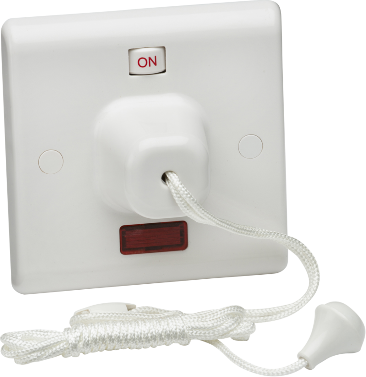 45A DP Pull Cord Switch with Neon and mechanical On/Off