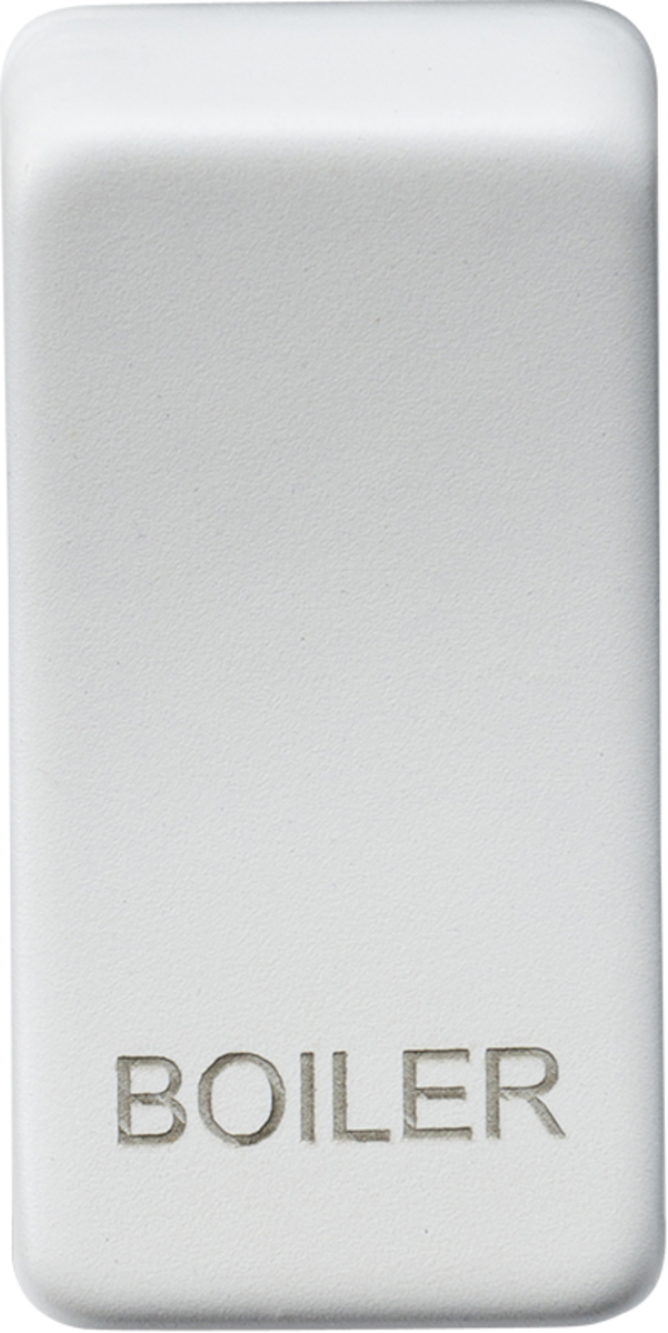 Switch cover "marked BOILER" - matt white