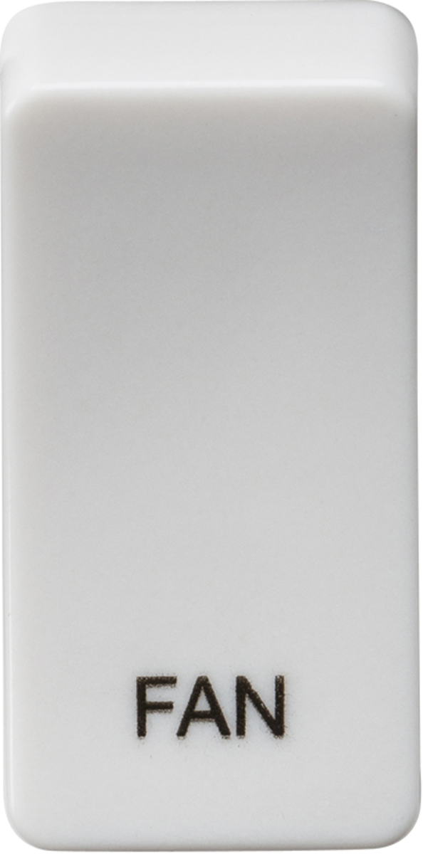 Switch cover "marked FAN" - white