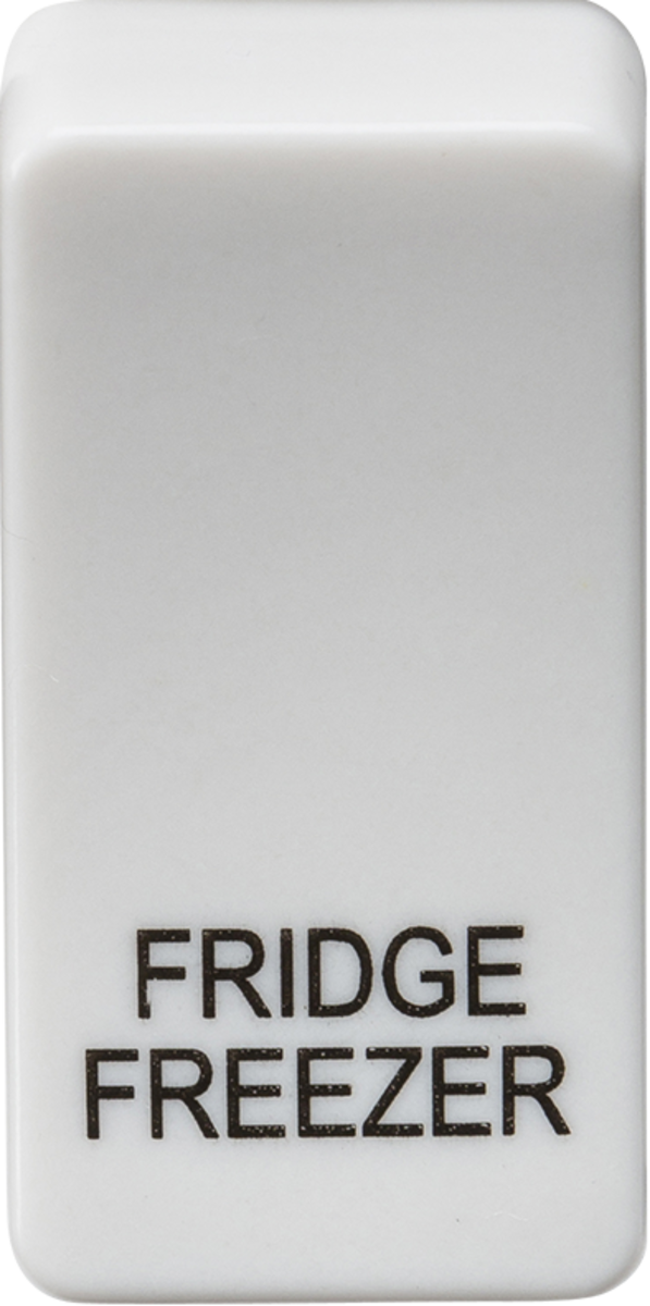 Switch cover "marked FRIDGE/FREEZER" - white