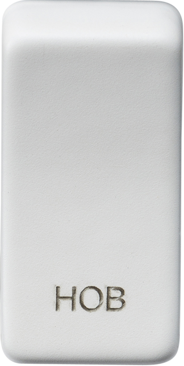 Switch cover "marked HOB" - matt white