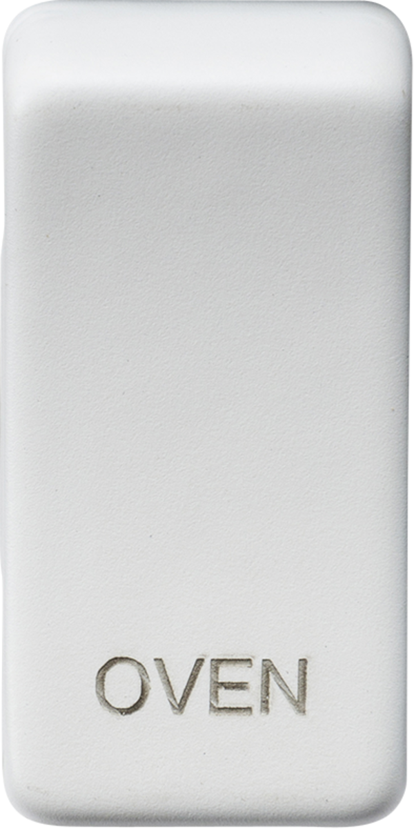 Switch cover "marked OVEN" - matt white