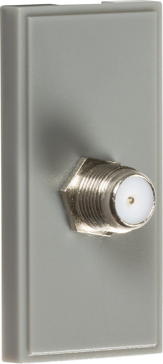 SAT TV Outlet Module 25 x 50mm - Grey