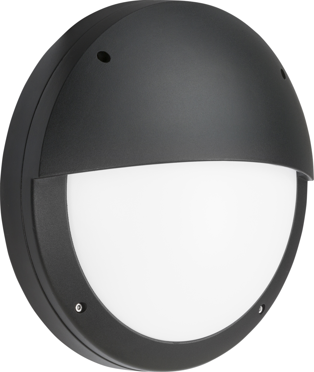 230V IP65 18W LED Eyelid Bulkhead CCT Black