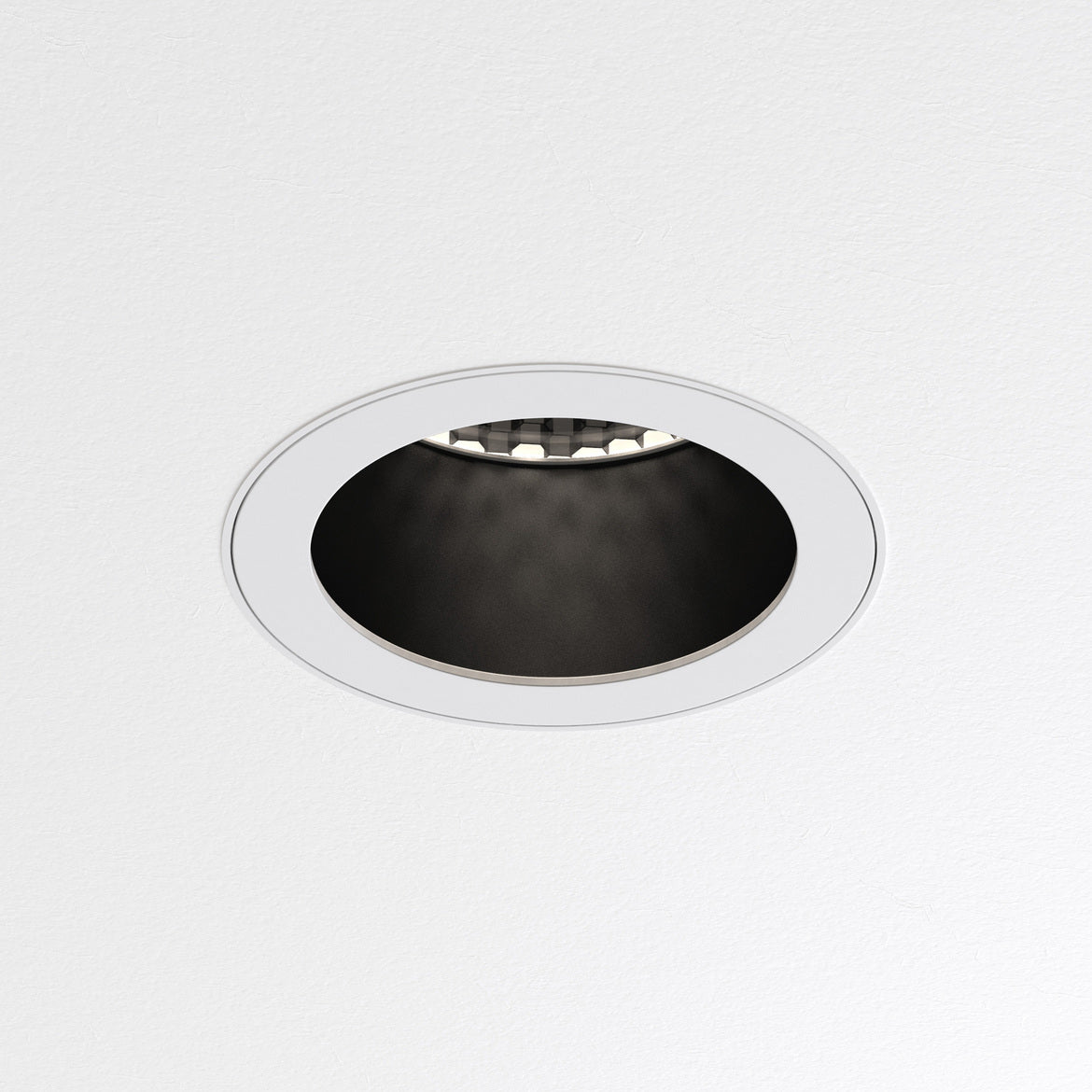 Pinhole Slimline Round Flush Fixed Fire-Rated IP65 Matt White